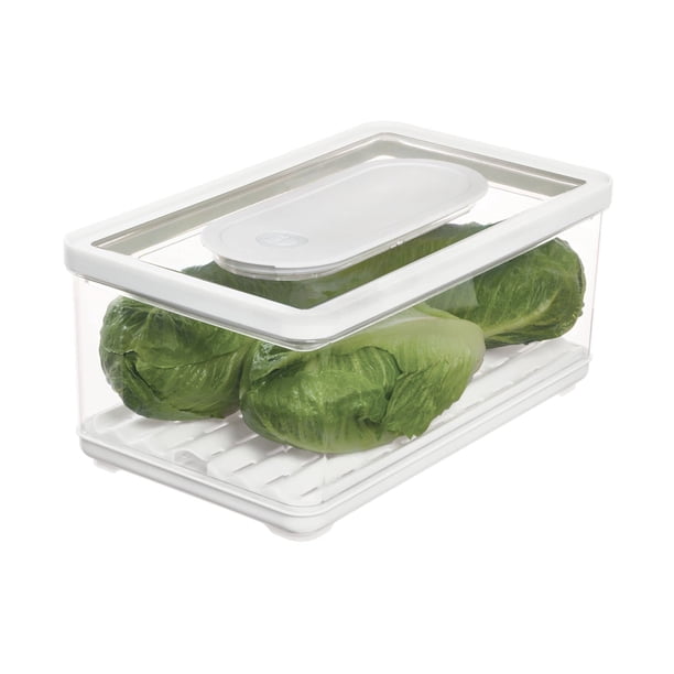 Cubo de almacenamiento de alimentos iDesign iD Fresh, grande, plástico reciclado de 5,9 litros