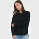 thumbnail image 3 of Sweater Mujer Chenille Negro Lurex Corona, 3 of 5
