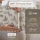 thumbnail image 5 of Juego de sábanas de franela Comfort Spaces, tamaño completo, gris Woodland Toile, 5 of 9