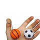thumbnail image 4 of Pelota deportiva MOMOONNON Mini de espuma Squeeze con llavero, 24 unidades, 4 of 4