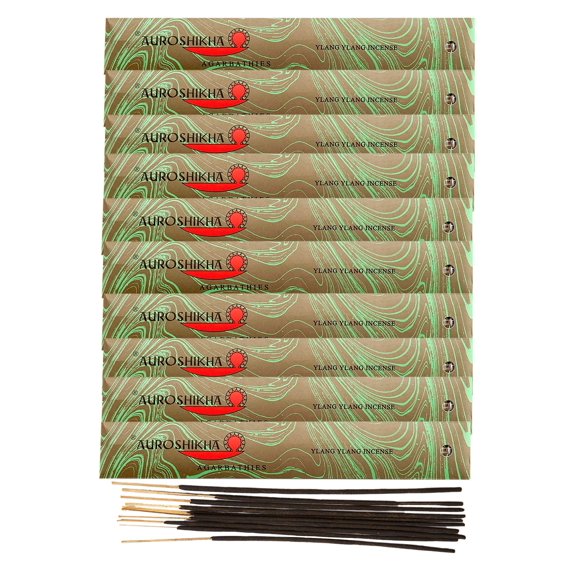Incienso Auroshikha Ylang Ylang 10 g (9‑12 varillas)