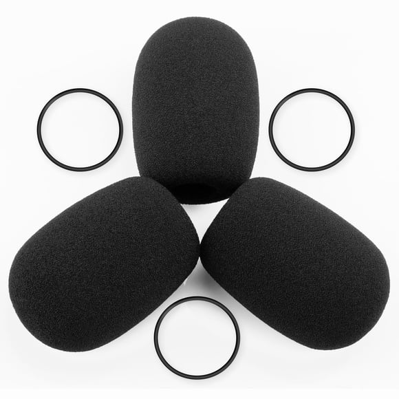Parabrisas con funda de micrófono para auriculares Bose A20/A30 Aviation, paquete de 3