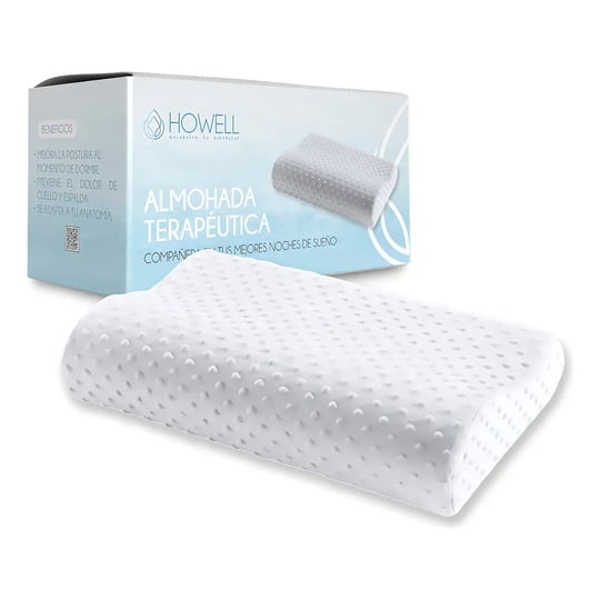 Pinkbuy - Almohada Cervical Ortopédica Con Memoria Howell Espuma Viscoelástica Memory Foam