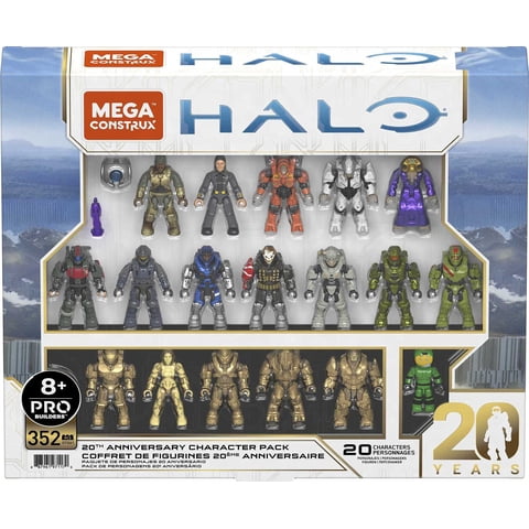 Mega - Set De Juguetes De Construcción De Figuras De Acción Halo Para El 20 Aniversario