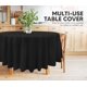 thumbnail image 4 of Mantel redondo negro de 213 cm – Pack de 6 – Utopia Kitchen, 4 of 9