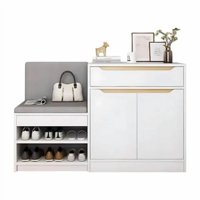 Crusec - Zapatero Con Armario Cajon 110*30*75Cm Organizador Moderno