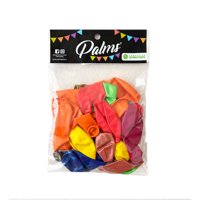 Globo Latex Metalizado 25Unidades Colores Surtidos Palms