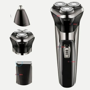 Line - Máquina De Afeitar 3 En 1 Recargable Inalámbrica Usb Color Plateada