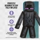 thumbnail image 3 of Disfraz inflable de Enderman para niños, operado por fanáticos de Minecraft, 3 of 7