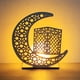 thumbnail image 1 of 3D Wooden Handmade Moon Star LED Lights - Perfect Ramadan Kareem Ornament for Muslims, Eid Crafts, Home Decor & Themed Parties, 1 of 5