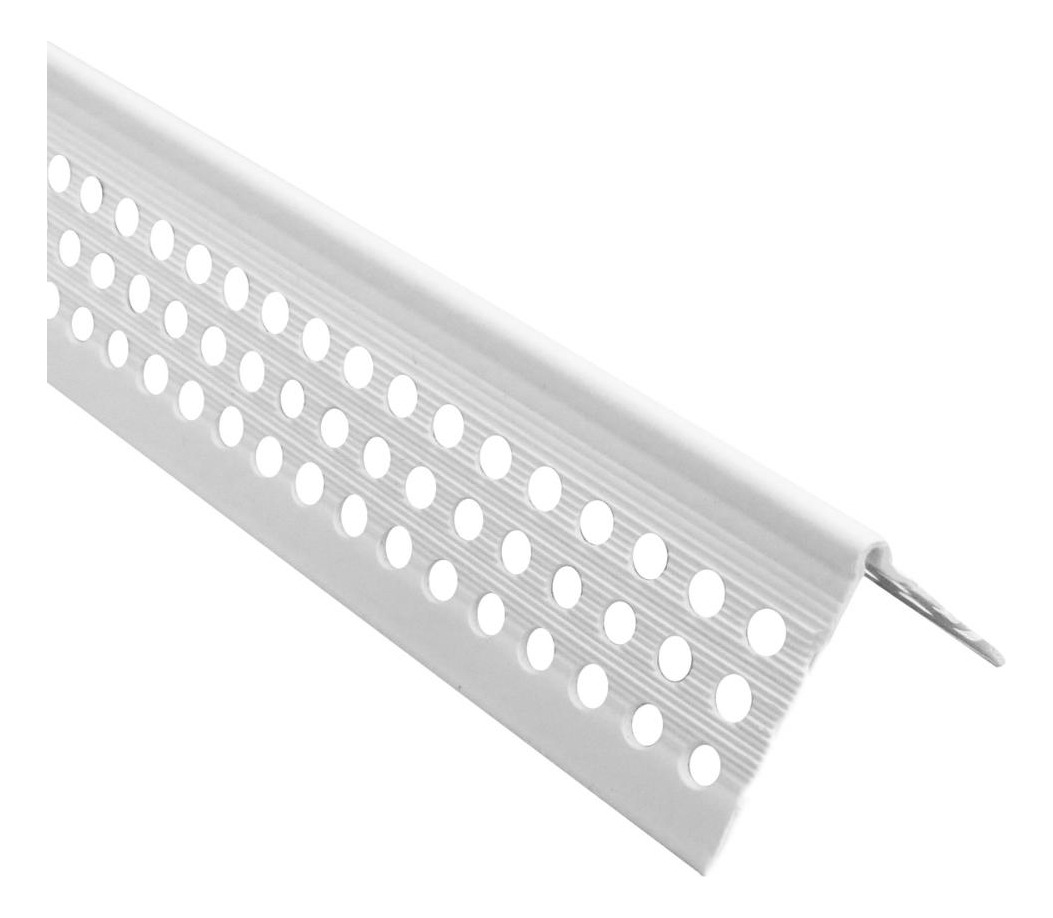 Esquinero Yeso Cartón Perforado 30X30Mm 2,4Mts Blanco Dvp