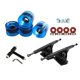 thumbnail image 1 of Alloy Solid Skateboard Truck Llave De Rueda De 7 '' Pieza De Rodillo Negro Claro Azul, 1 of 5