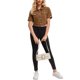 thumbnail image 2 of INSPIRE CHIC Chaqueta de Jean Recortada de Manga Corta con Botones y Desgastada para Mujer de Regreso a Clases Marrón Oscuro XL, 2 of 6