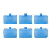 Magideal - 6 Cajas De Cristales De Hielo, Bloques De Congelación, Paquetes De Congelación, Caja De Transporte Resistente Para Cadena De Frío, Paquete De Leche Ma Botella Cuadrada Grande
