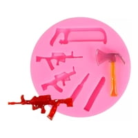 Genérico - Molde De Silicona Molde Armas Molde Fondant Fusil Hacha