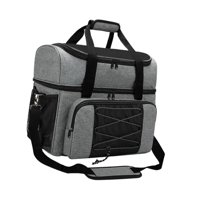 Magideal - Bolsa Para Bolas De Bolos Práctica Bolsa Para 2 Bolas Bolso De Mano Para Bolos Con Compartimento Para Zapatos Para Practicar Actividades Al Aire Libre Gris