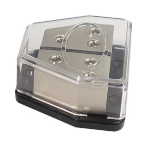 Magideal - Bloque De Distribución De Energía Cableado Razonable Distribución De Amperios Bloque De Conexión Distribuidor De 2 Entradas Y 4 Salidas Para Vehículos