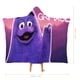 thumbnail image 2 of Manta Capa con Capucha Desmarcar Grimace Colorido 100x130cm, 2 of 6