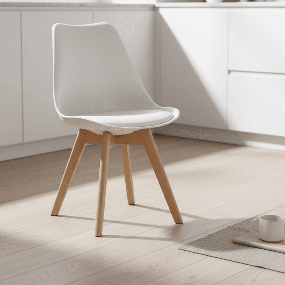 Venhoouse - Silla Para Comedor Tulip Blanca