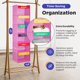 thumbnail image 2 of Organizador semanal de ropa Handy Laundry Kids con 6 estantes, color rosa, 2 of 6