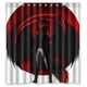 thumbnail image 1 of Cortina de ducha de Anime Black Angel Death, juego de cortinas de baño con ganchos, tamaño 60 x 72 pulgadas, 1 of 3