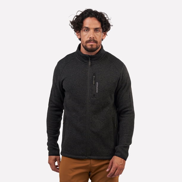 Polar Tejido Hombre Full-zip Jaspeado Tundra Gris Atakama Outdoor