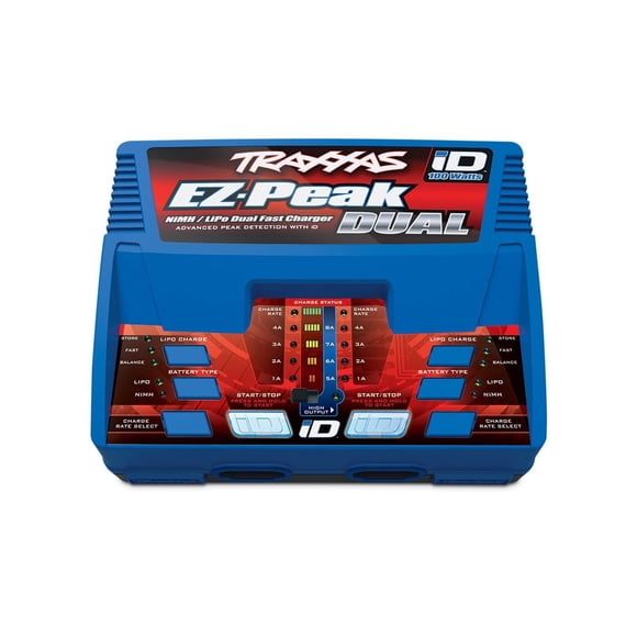 Cargador Traxxas EZ-Peak Plus de 100 W NiMH/Lipo con sistema ID