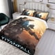 thumbnail image 3 of Titanfall Conjunto de sábanas temático, trío de piezas, cómodo y amigable con la piel, diseño único, regalo de decoración para el hogar para familiares, amigos y fans,135cm *200cm, 3 of 6
