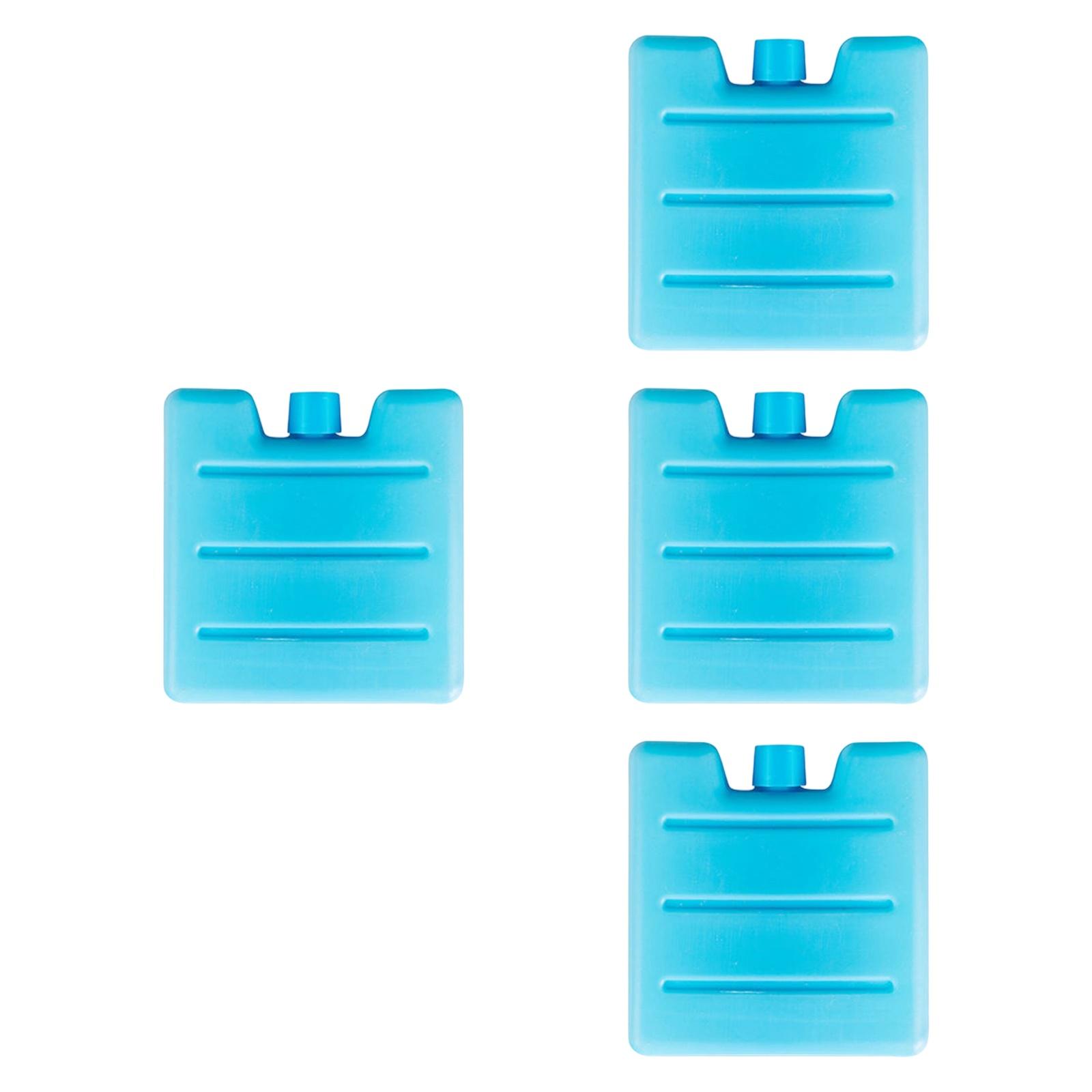 Magideal - 4 Bloques De Hielo, Bolsas De Hielo, Bolsas De Almuerzo, Accesorios, Bloques De Congelador, Paquete Frío Para Senderismo, Barbacoa, Viajes, Playa, Pes 100 Ml