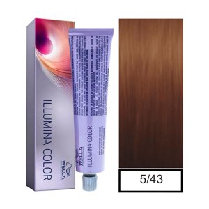 Wella - Kit Tinte 60 G + Oxidante 20 Vol 60 Ml Ilumina Color Tono 5/43