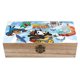 thumbnail image 1 of Félix el Gato Caja Organizadora de Madera Rústica - Caja Decorativa Multifuncional para Escritorio, Hogar, Oficina, Joyas y Manualidades, 1 of 6
