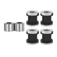 Magideal - 4 Uds. Estante De Barra Sissy De Liberación Rápida Portaequipajes De Aleación De Aluminio De Accesorios De Acoplamiento De Barra Sissy De Alto Ren