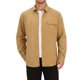 thumbnail image 5 of INSPIRE CHIC Camisas de Hombre Manga Larga Bolsillo en el Pecho Color Sólido Camisa Casual Chaqueta M Caqui, 5 of 6
