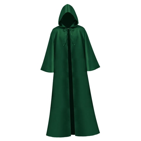 Bothyi - Capa De Halloween Capa De Bruja Capa Larga Con Capucha Para Club Performance Punk Party