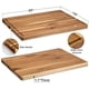 thumbnail image 3 of Tabla de cortar Fashionwu de madera de acacia, 60 x 45 cm, con ranura para jugo, 3 of 7