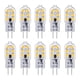 thumbnail image 1 of Bombilla LED G4 de 12 V, 2 W, blanco frío 6000 K, 200 LM, equivalente a halógeno bipin G4 de 10 W y 20 W, lámpara LED G4 de 12 V CA/CC para autocaravanas/campanas extractoras, no regulable, paquete de, 1 of 5