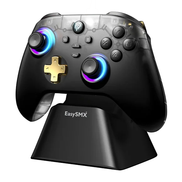 Control Gamer Multiplataforma EasySMX D05 + Base de Carga | Joysticks y Gatillos Hall Effect