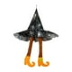thumbnail image 5 of Sombrero Con Patas De Bruja, Cartel Colgante, Adorno De Fiesta De Terror Para Fiestas De Mantel, Dormitorio, Naranja, 5 of 5