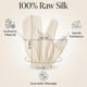 thumbnail image 3 of Guantes seda natural Garshana drenaje linfático cepillado seco exfoliante corporal ayurvédico, 3 of 6