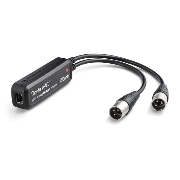 Adaptador de salida analógica Dante AVIO de 2 canales - Audinate