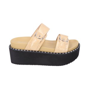 Sandalia Mujer Nude Plataforma Serb Police