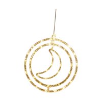 Magideal - Guirnalda De Luces Led Decorativas Navideñas, Adorno De Decoración Navideña, Blanco Cálido, Luces De Hadas Colgantes Para Fiestas, Festivales Y Bodas Luna