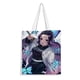 thumbnail image 1 of Kochou Shinobu Bolso de tela con estampado de lienzo para mujer, bolsa de compras reutilizable y estética, con cremallera interior, regalo para mujer,40*45cm., 1 of 6