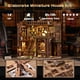 thumbnail image 3 of Kit de rincón para libros en miniatura para casa de muñecas, rompecabezas de madera 3D con LED, 3 of 6