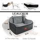 thumbnail image 2 of Silla de coche para perros Lealchum de hasta 25 kg para 2 perros pequeños, color negro y gris, 2 of 6