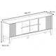 thumbnail image 4 of Rack Tv Florencia 1,8 M Nogal/Beige 180x36x66 Cm, 4 of 6