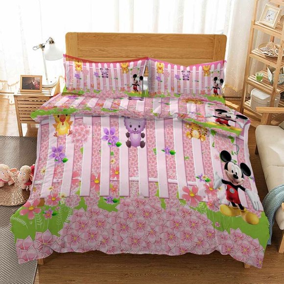Fence Yellow Duck Duvet Quilt Covers Pillow Case Bedding Sets3-Piece Bedding Set (1 Duvet Cover + 2 Pillow Shams)