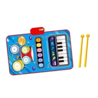 Magideal - Tapete De Piano Para Bebé, Desarrollo Cerebral, Sensorial, Manta Plegable Para Tambor De Piano, Educativo Para Regalo De Cumpleaños Para Niños Y Niñas Azul