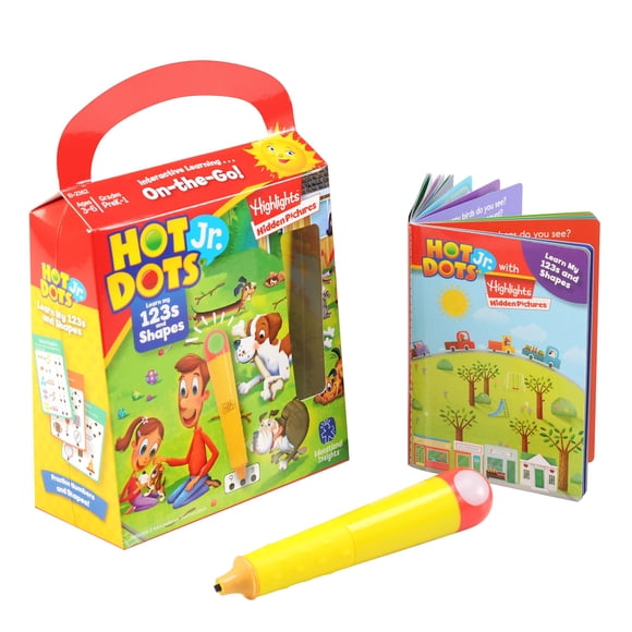 Cuaderno de ejercicios Educational Insights Hot Dots Learn My 123's & Shapes