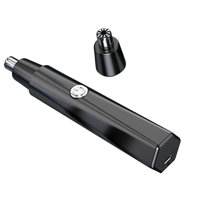 Ioensy - Recortador De Nariz Con Potente Motor, Corte Suave, Tamaño Compacto, Para Adultos, Mujeres Y Hombres, Color Negro